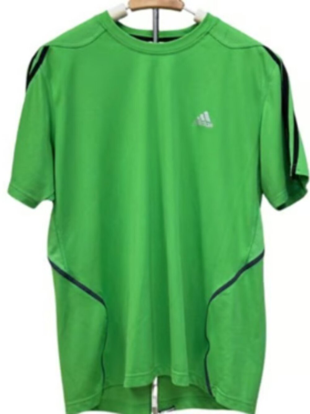 Adidas Response Green Mesh Workout Performance Athletic Shirt Lightweight Gym
